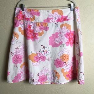 Bailey’s Point Drop Waist Summer Skirt Pink/Orange